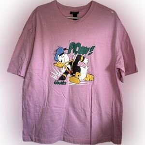 H&M X Disney Donald Duck Comic T-Shirt Size Large